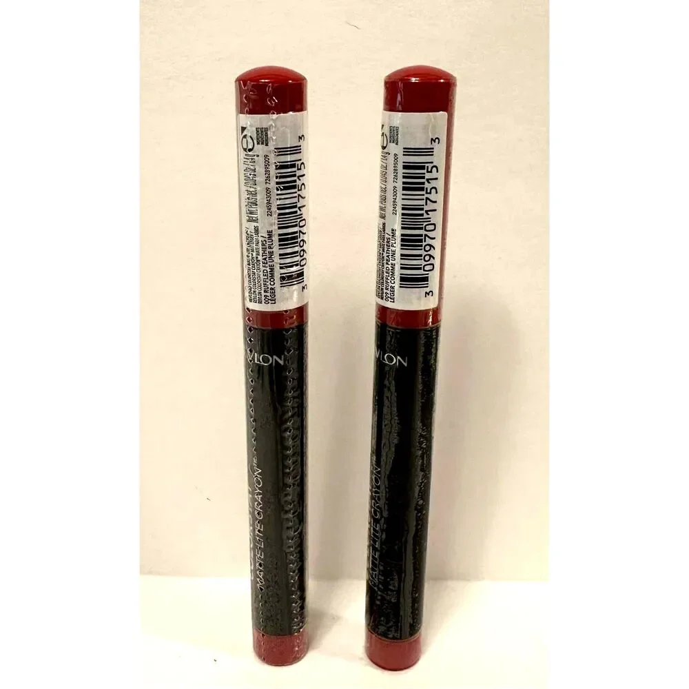 2x Revlon ColorStay Matte Lite Lip Crayon #009 Ruffled Feathers New Sealed